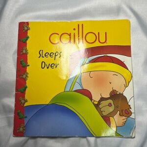 Caillou Sleeps Over Paperback Book 2012 PBS Kids Clubhouse Series Children’s
